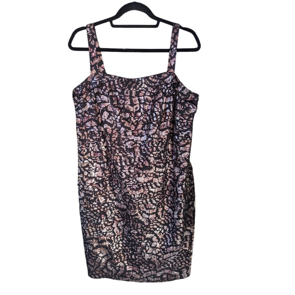 Collection Dressbarn Dress, Woman 14, Metallic, Sleeveless, Party Cocktail
